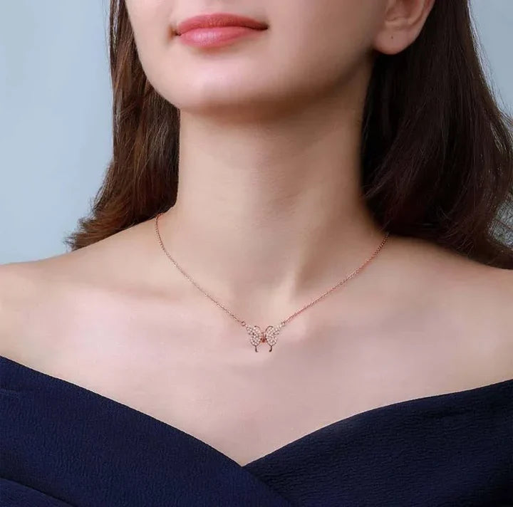 18K Gold Plated Detachable Butterfly Necklace buy 1 get 1 free